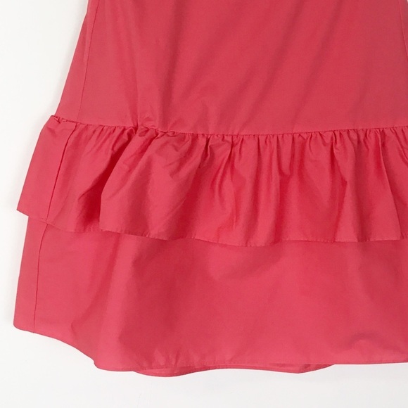 NWT J.Crew Tiered Ruffle Skirt in Papaya Size 2 - Picture 5 of 8